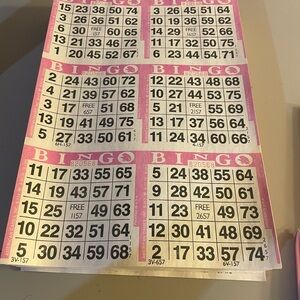 Bingo Card sheets